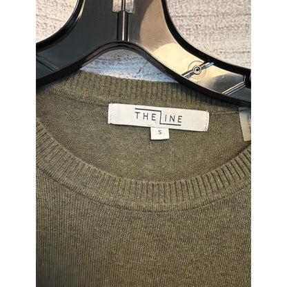 The Line Olive Green Cotton/Silk Sweater Size S