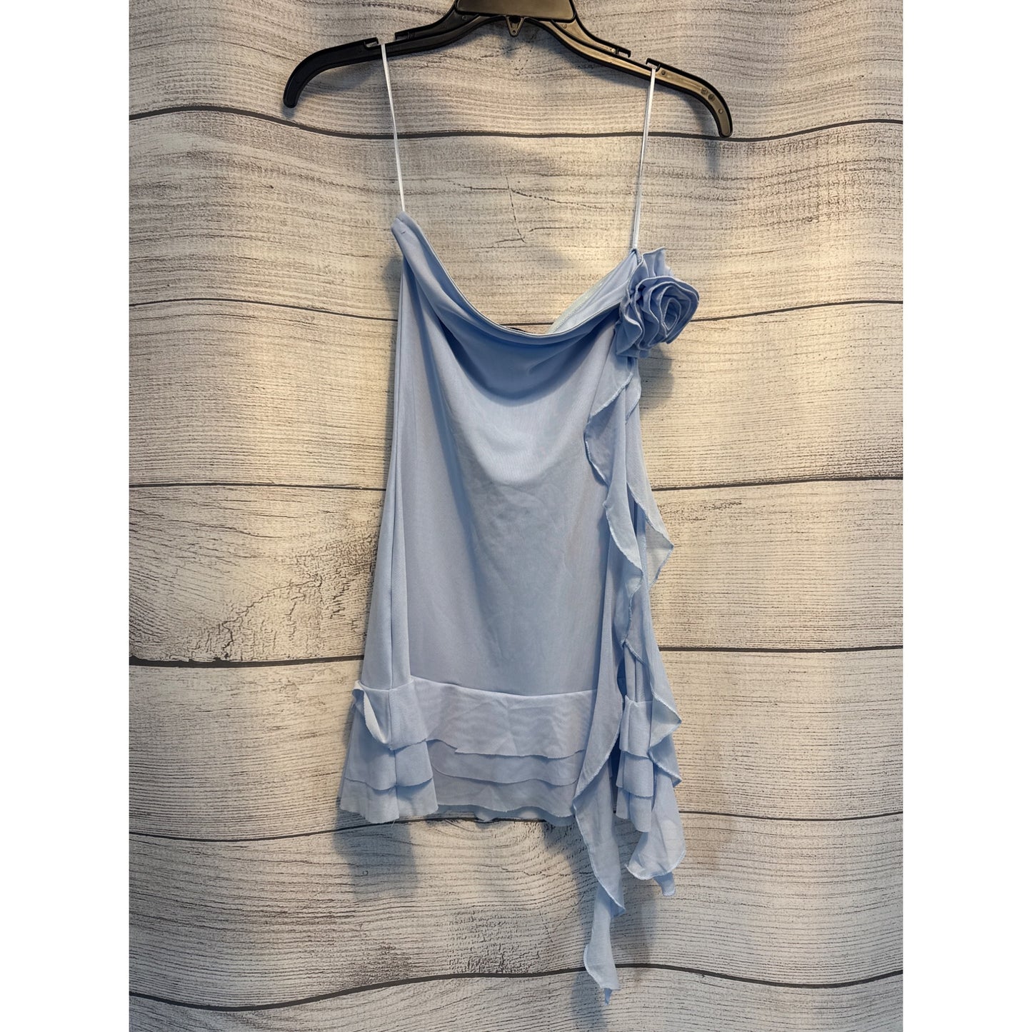 NWT Edikted Thalia Flower Pin Ruffle Mini Dress Size S