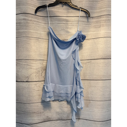 NWT Edikted Thalia Flower Pin Ruffle Mini Dress Size S