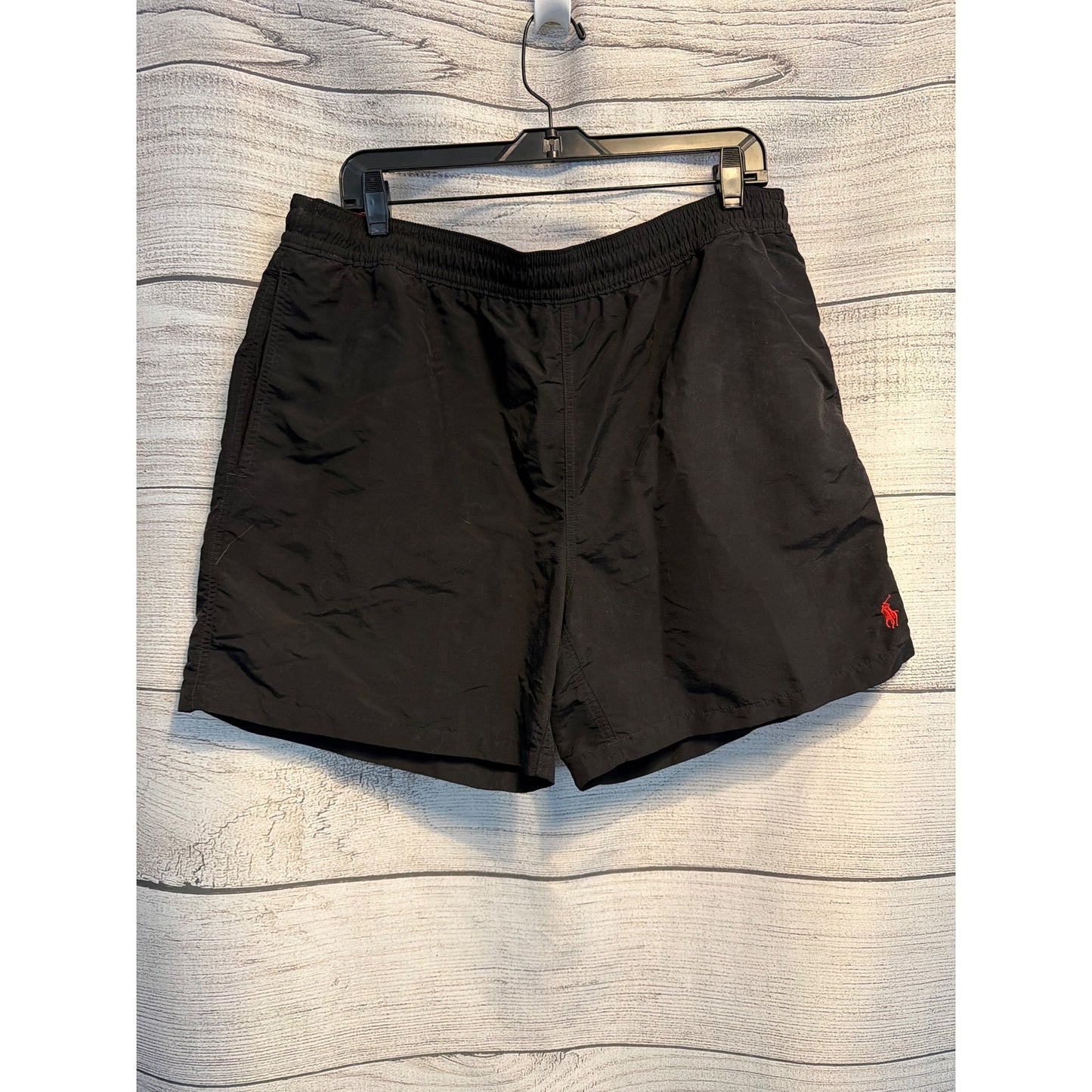 Polo Ralph Lauren Mens Black Swim Trunks W/ Mesh Liner Size XL