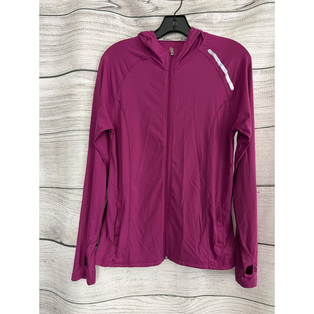 Bloq-UV Magenta Full-Zip Hoodie Jacket Size L