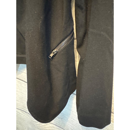 Goldray Black Open-Front Blazer Jacket With Side Zippers M