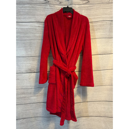 Gilligan & O'Malley Red Plush Robe Size L/XL