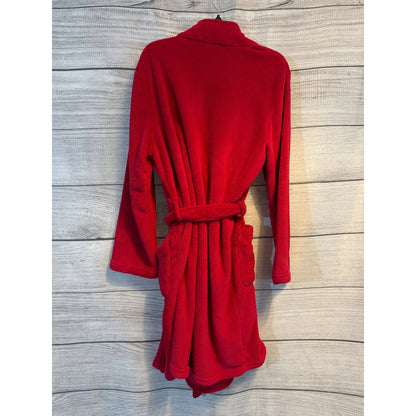 Gilligan & O'Malley Red Plush Robe Size L/XL