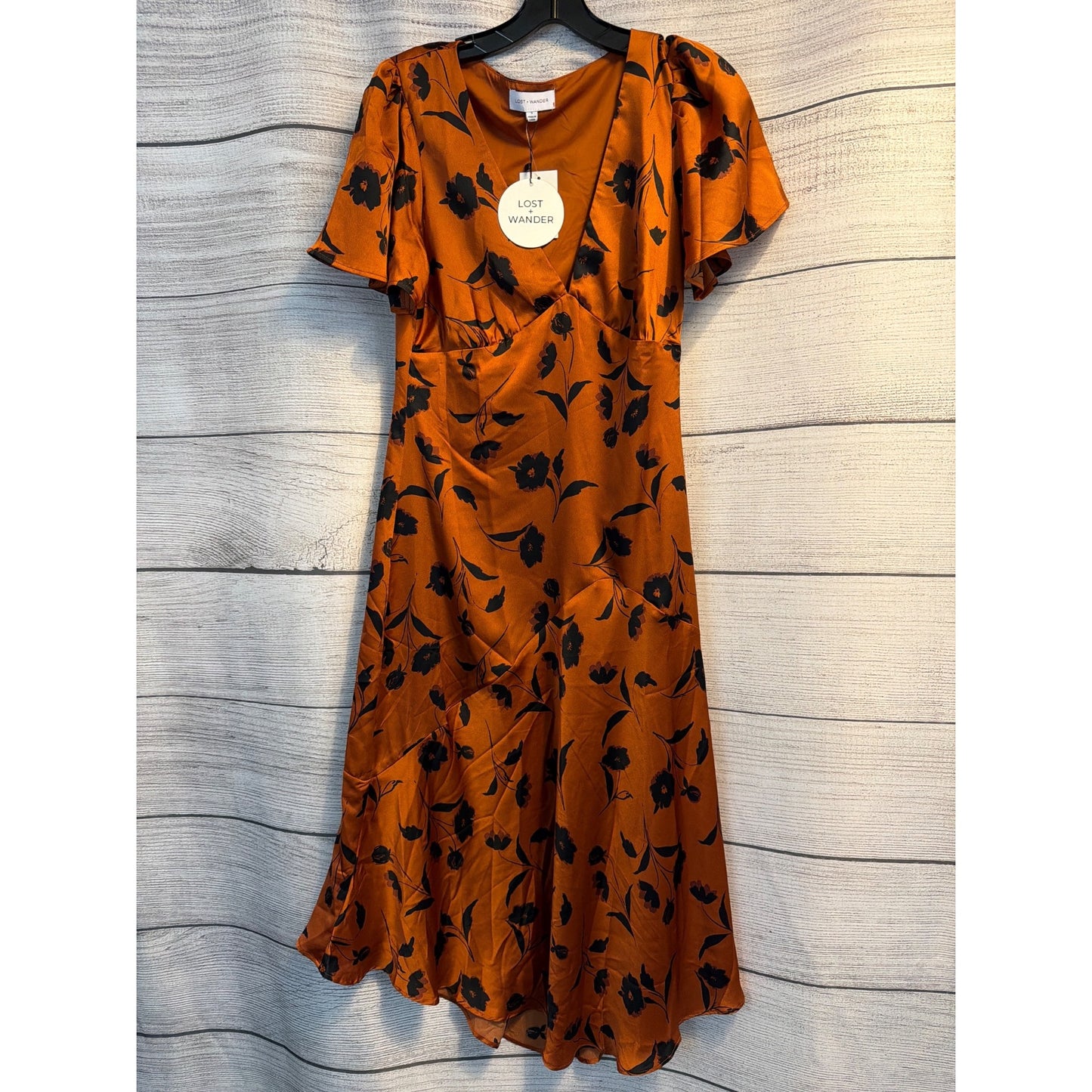 NWT Lost+Wander Sepia Dahlia Midi Dress Size S
