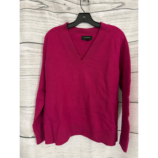 Banana Republic V-Neck Ribbed Collar and Cuff Sweater Size M