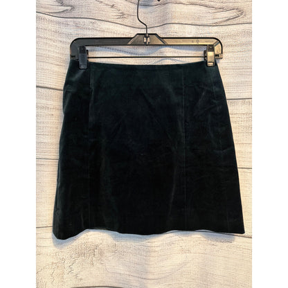 NWT J.Crew Green Velvet Mini Skirt Size 0