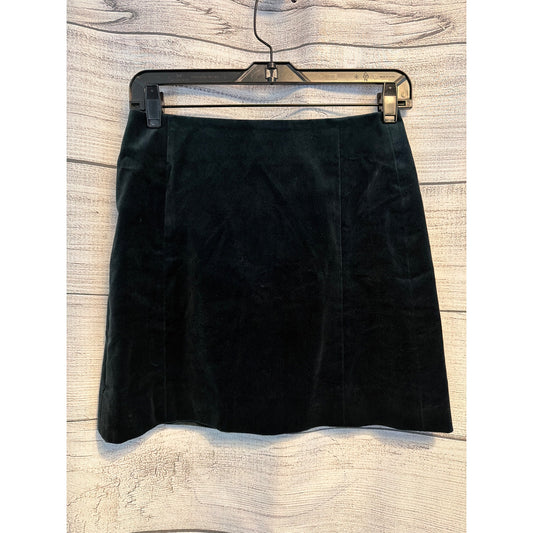 NWT J.Crew Green Velvet Mini Skirt Size 0