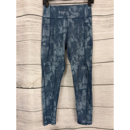 Gottex Blue Patterned Sophia Leggings W Pockets Size M
