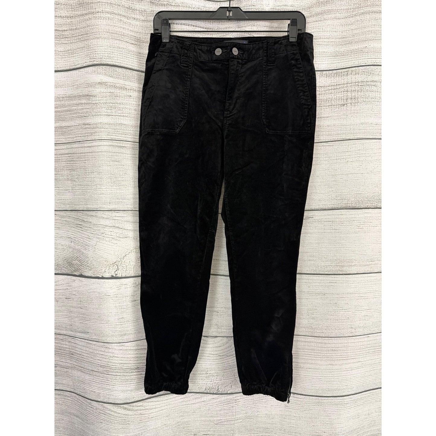 Paige Mayslie Mid Rise Lustrous Velvet Jogger Size 28