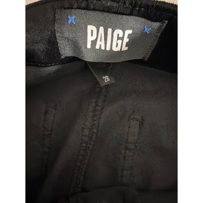 Paige Mayslie Mid Rise Lustrous Velvet Jogger Size 28