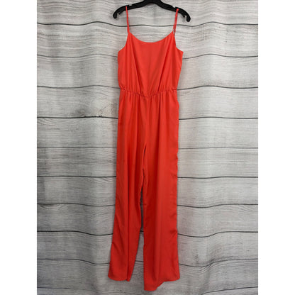Tahari Arthur S. Levine Coral Sleeveless Wide-Leg Jumpsuit