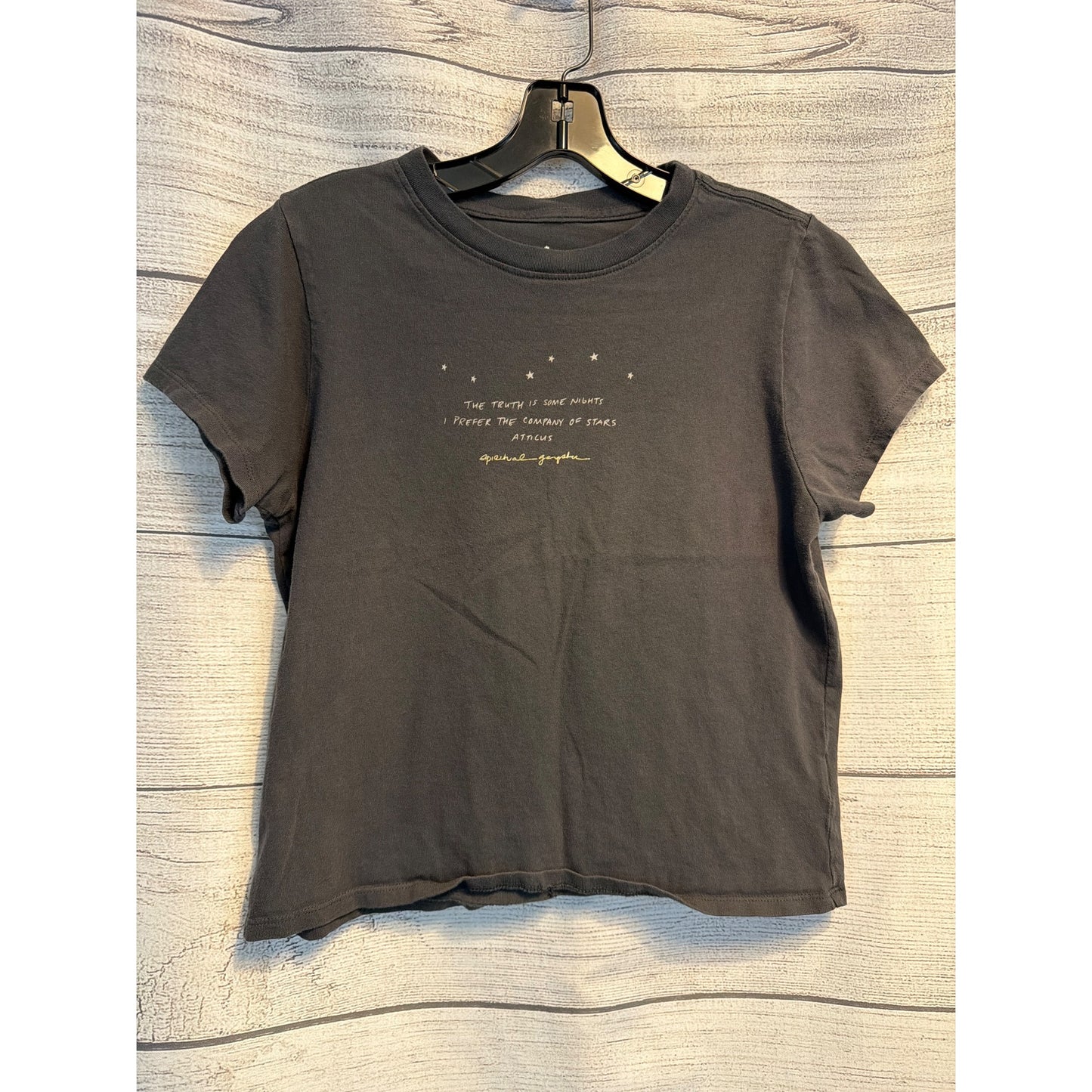 Spiritual Gangster x Atticus Poetic Quote Star Graphic Tee Size S