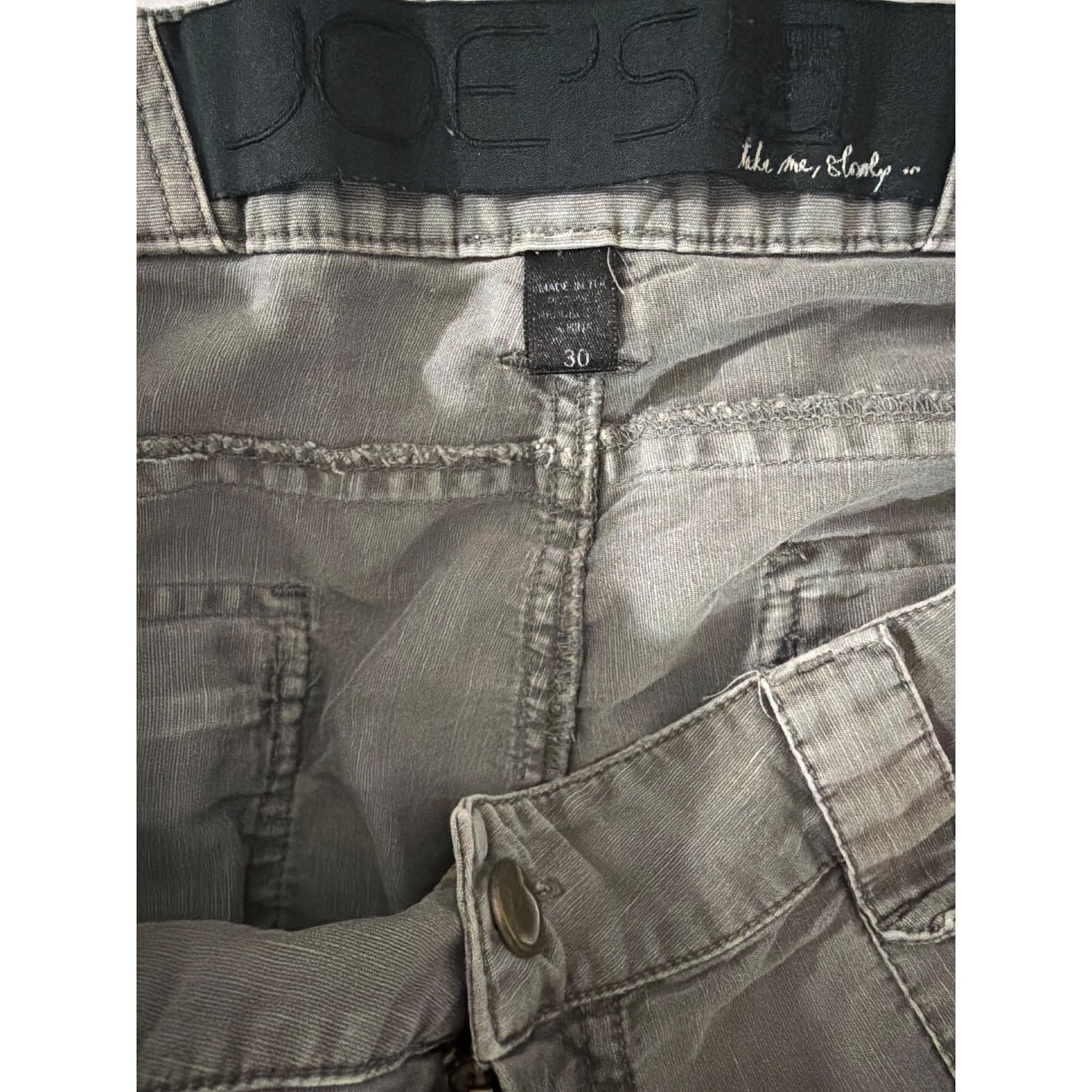 Joes Jeans Gray Rolled Cuff Utility Shorts Size 30