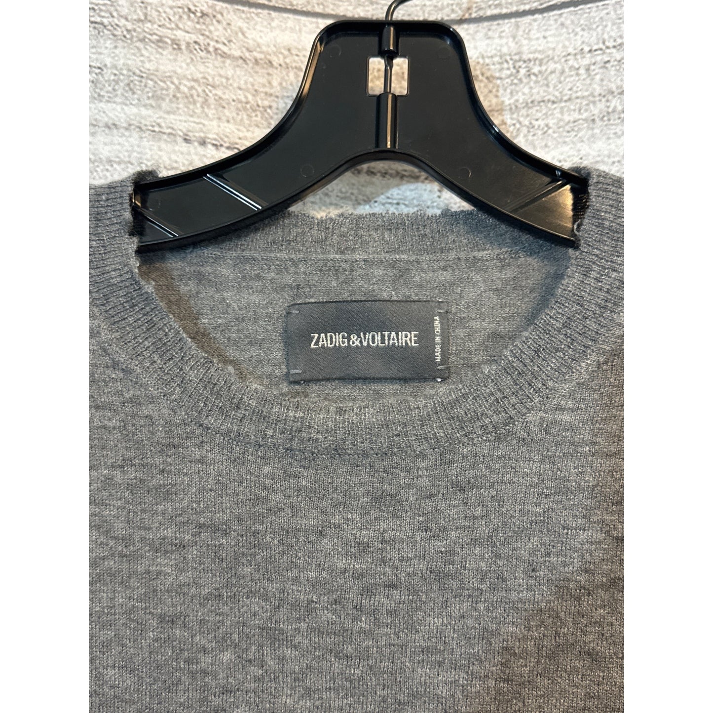 Zadig & Voltaire Gray Cashmere Sweater M