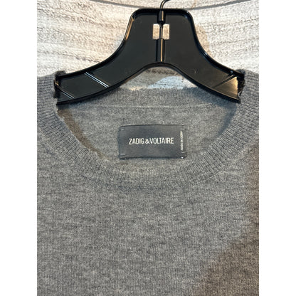 Zadig & Voltaire Gray Cashmere Sweater M
