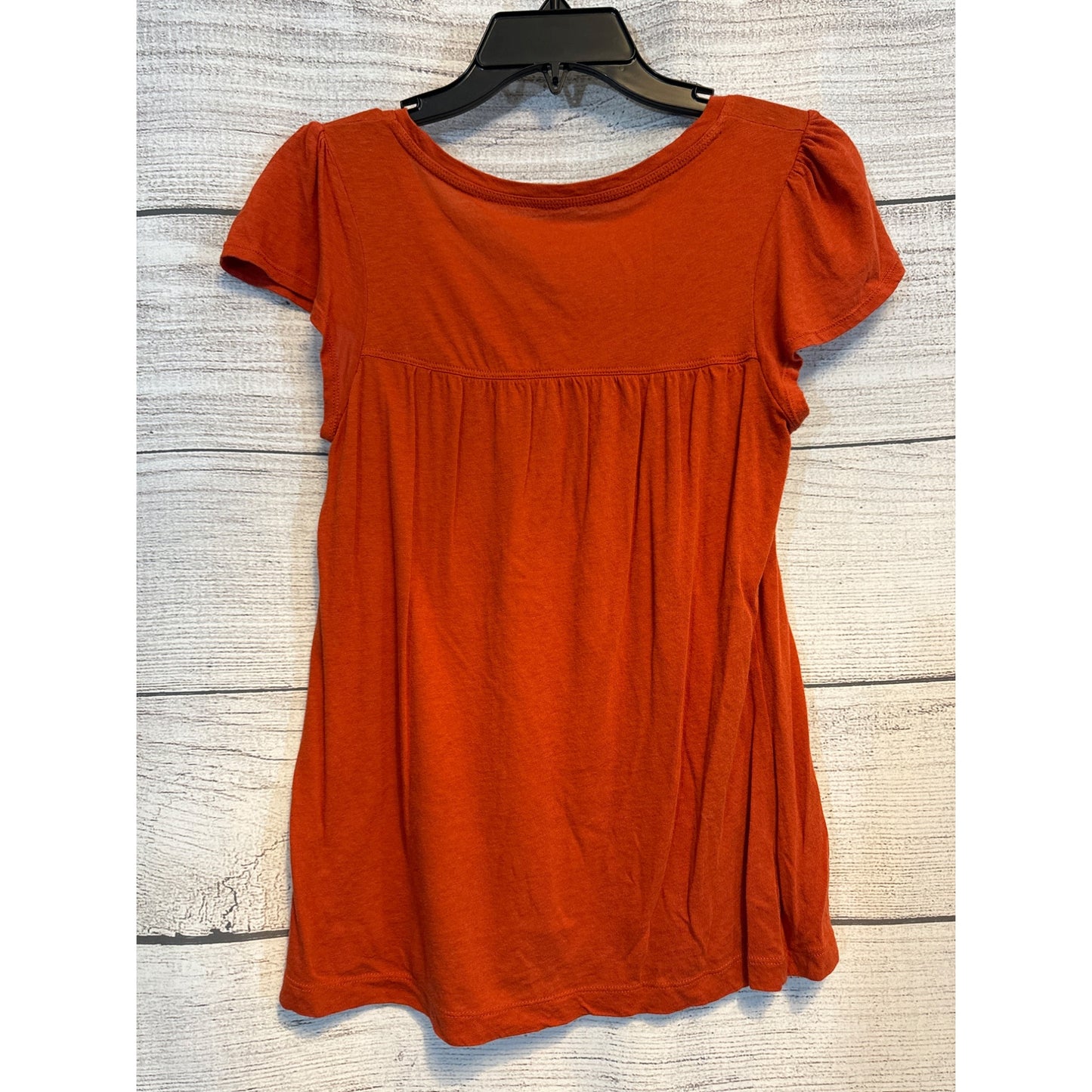 Mossimo Orange Babydoll Short Sleeve Top XS