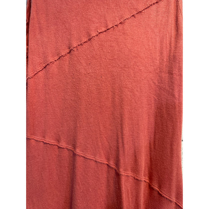 Anthropologie Bordeaux Asymmetrical Hem Sleeveless Dress M