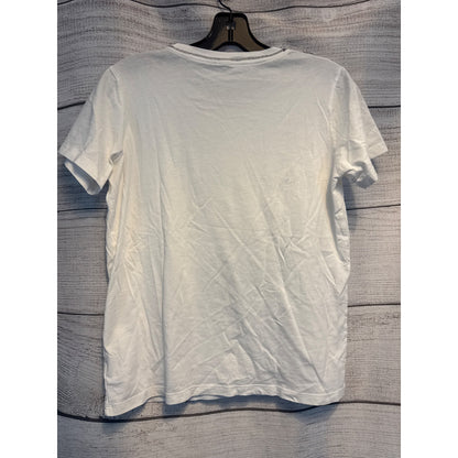 OMG Rhinestone Comic Book Pop Art White Graphic Tee