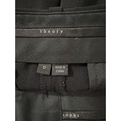Theory Black Straight-Leg Dress Pants Size 0