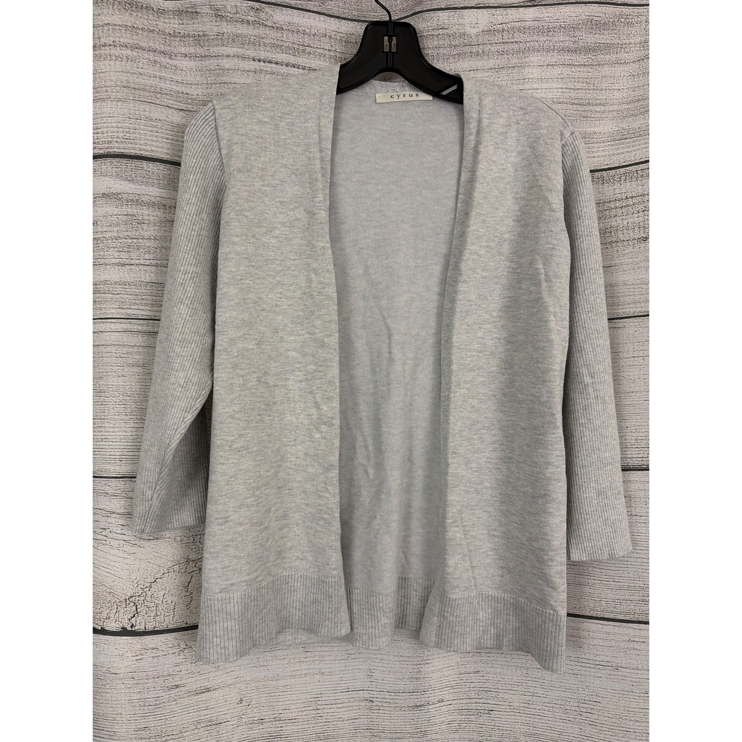 Cyrus Lightweight Open-Front Cardigan Sweater Size S