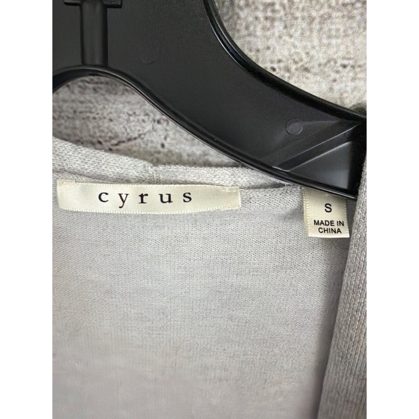 Cyrus Lightweight Open-Front Cardigan Sweater Size S