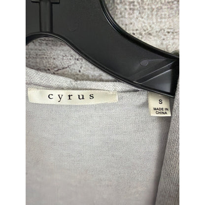 Cyrus Lightweight Open-Front Cardigan Sweater Size S
