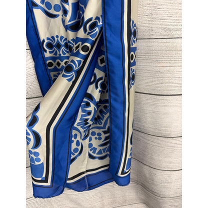Zara Blue & White Printed Satin Set Size XS