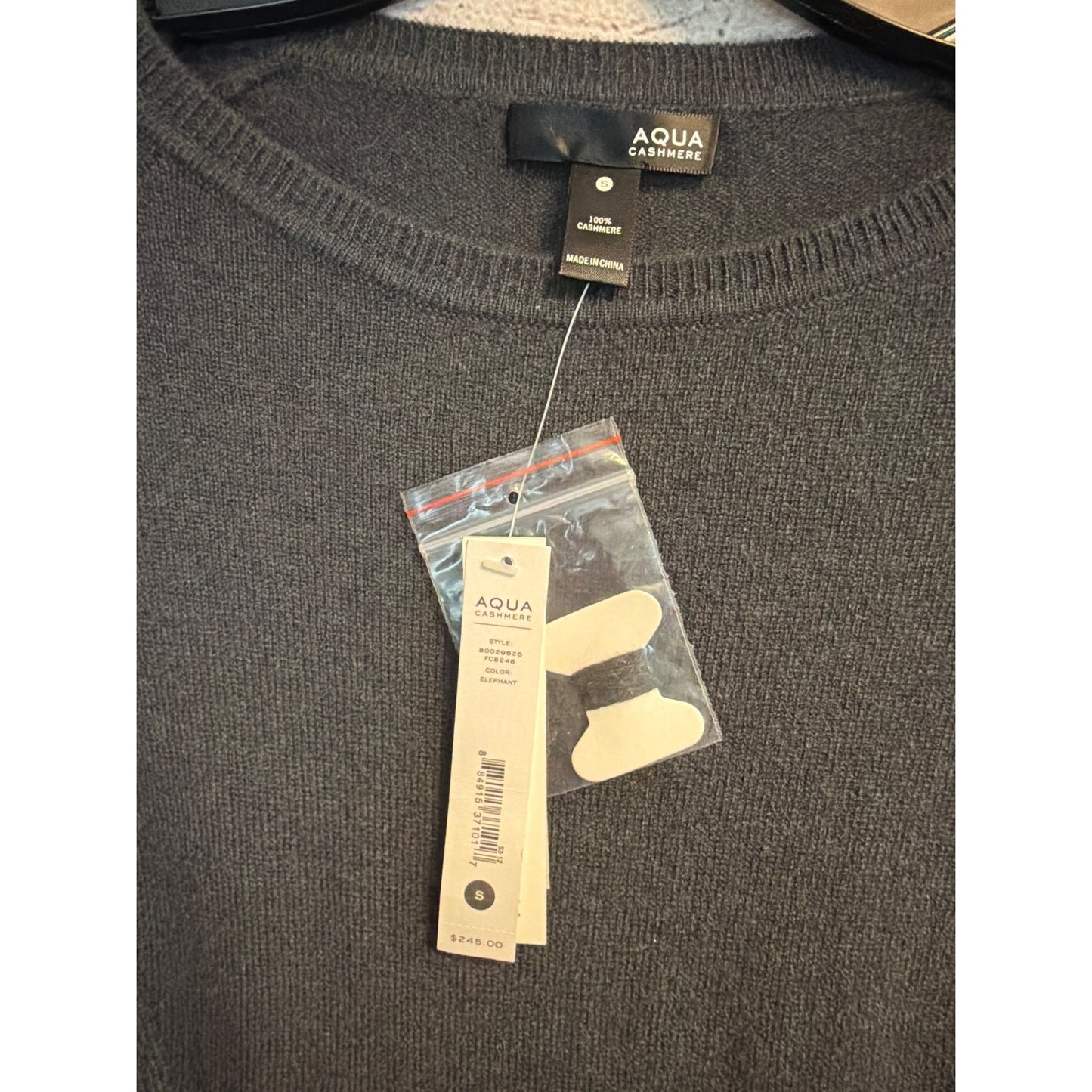 NWT Aqua Cashmere Black Short-Sleeve Dress Size S