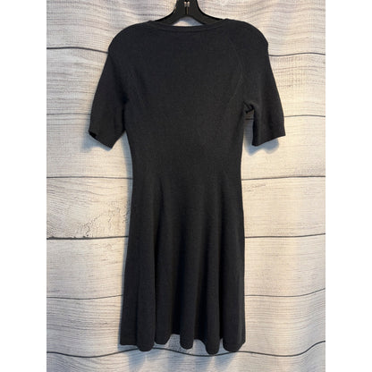 NWT Aqua Cashmere Black Short-Sleeve Dress Size S
