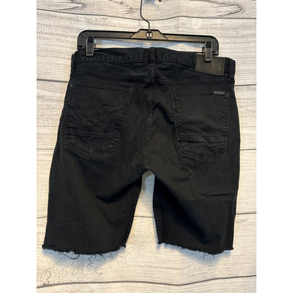 Men's Hudson Blake Slim Straight Black Denim Shorts Size 33