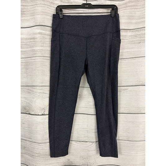 Zella Heathered Black High-Waist Leggings W Pockets Size L