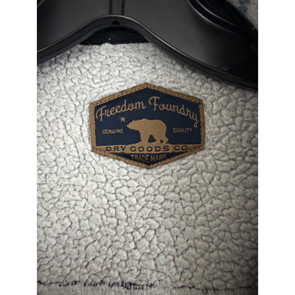 Mens Freedom Foundry Dry Goods Co. Sherpa-Lined Fleece Shacket Size L