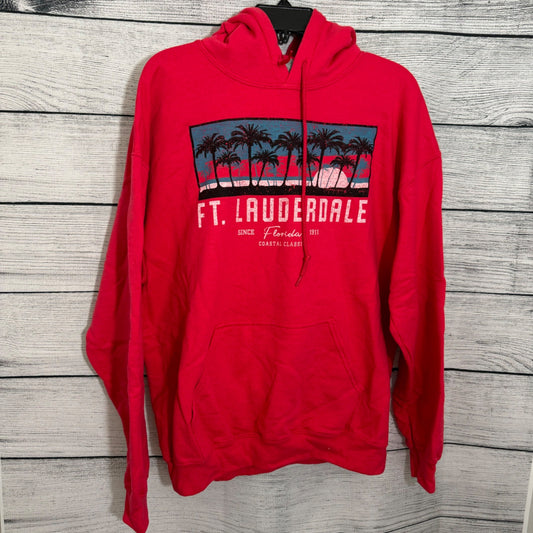 Ft. Lauderdale Graphic Red Hoodie Size L
