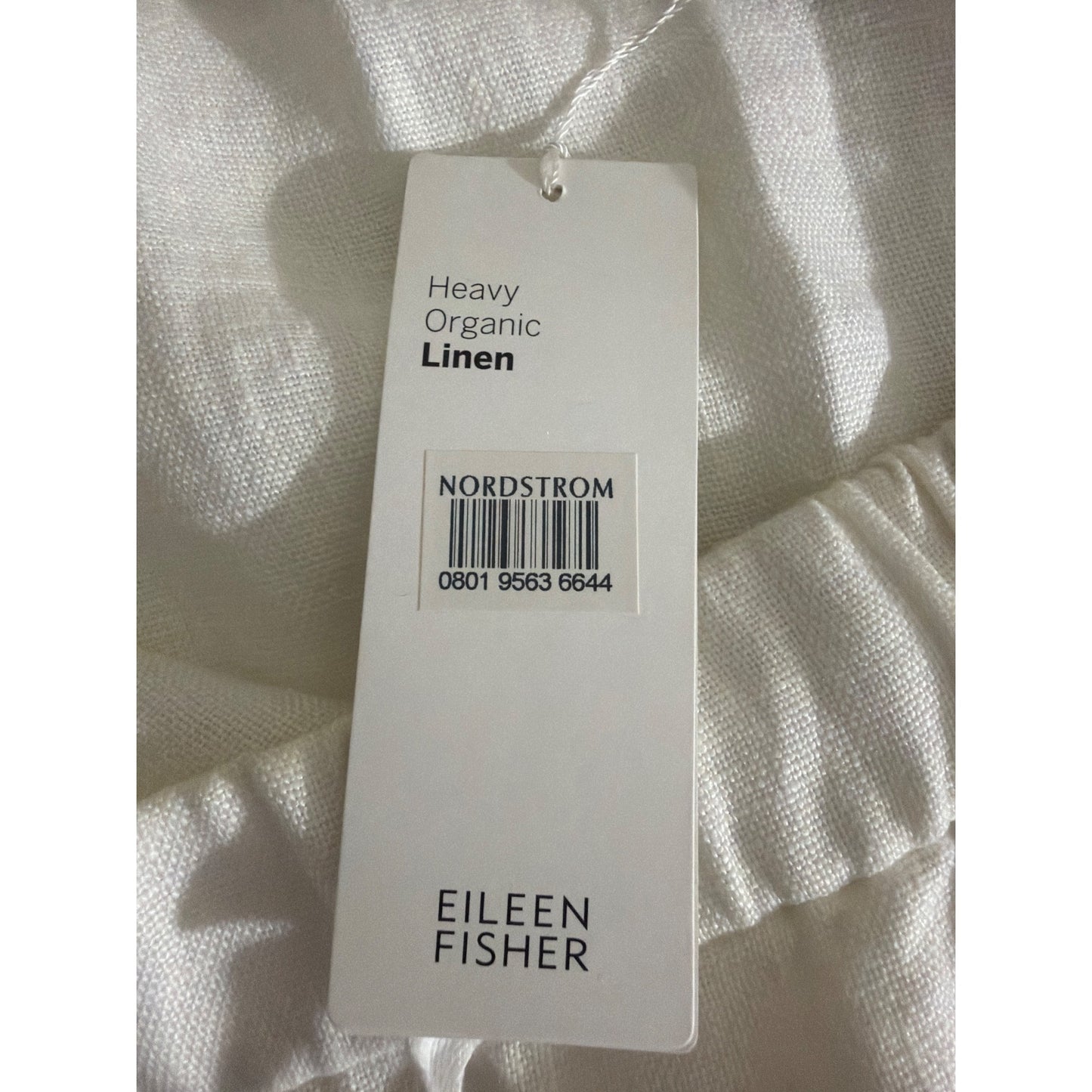 NWT Eileen Fisher Heavy Organic Linen White Skirt Size M