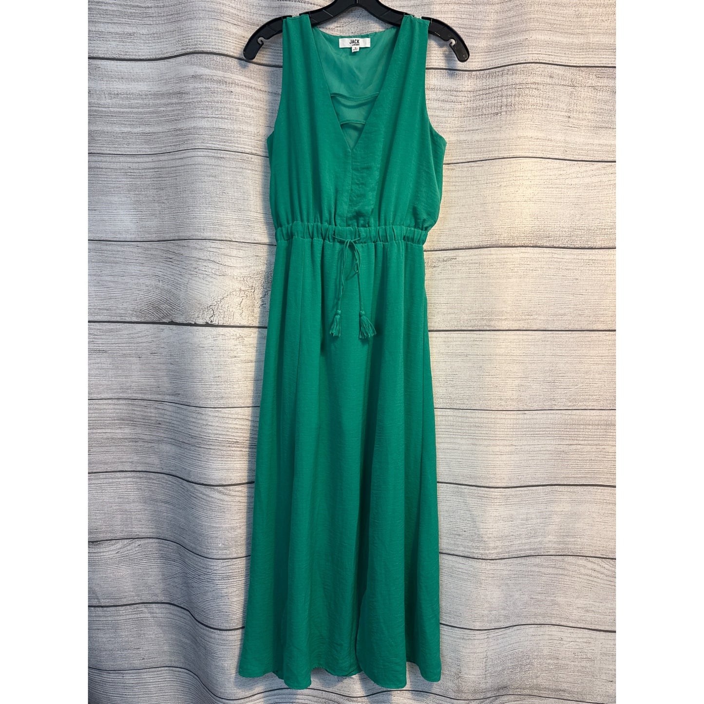 Jack By BB Dakota Sleeveless Green Elastic Waist Dress Size S