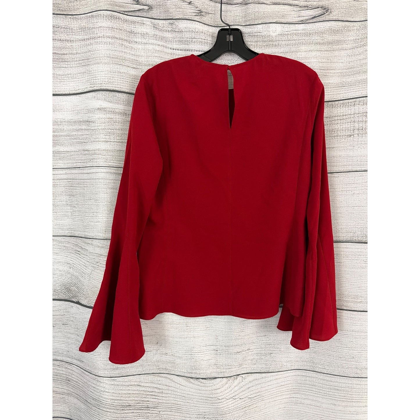 NWT Frame Red Flutter Sleeve Long Sleeve Top Size S