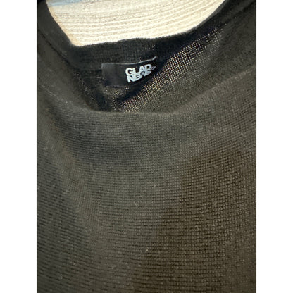 Glad News Black Oversized Sweater Dress
