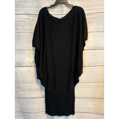 Glad News Black Oversized Sweater Dress
