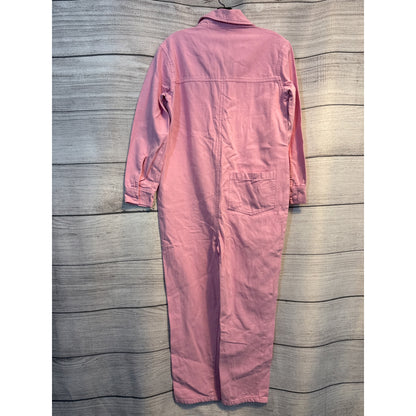 Ascot & Hart Vintage Pink Jumpsuit With Peace Sign Size S