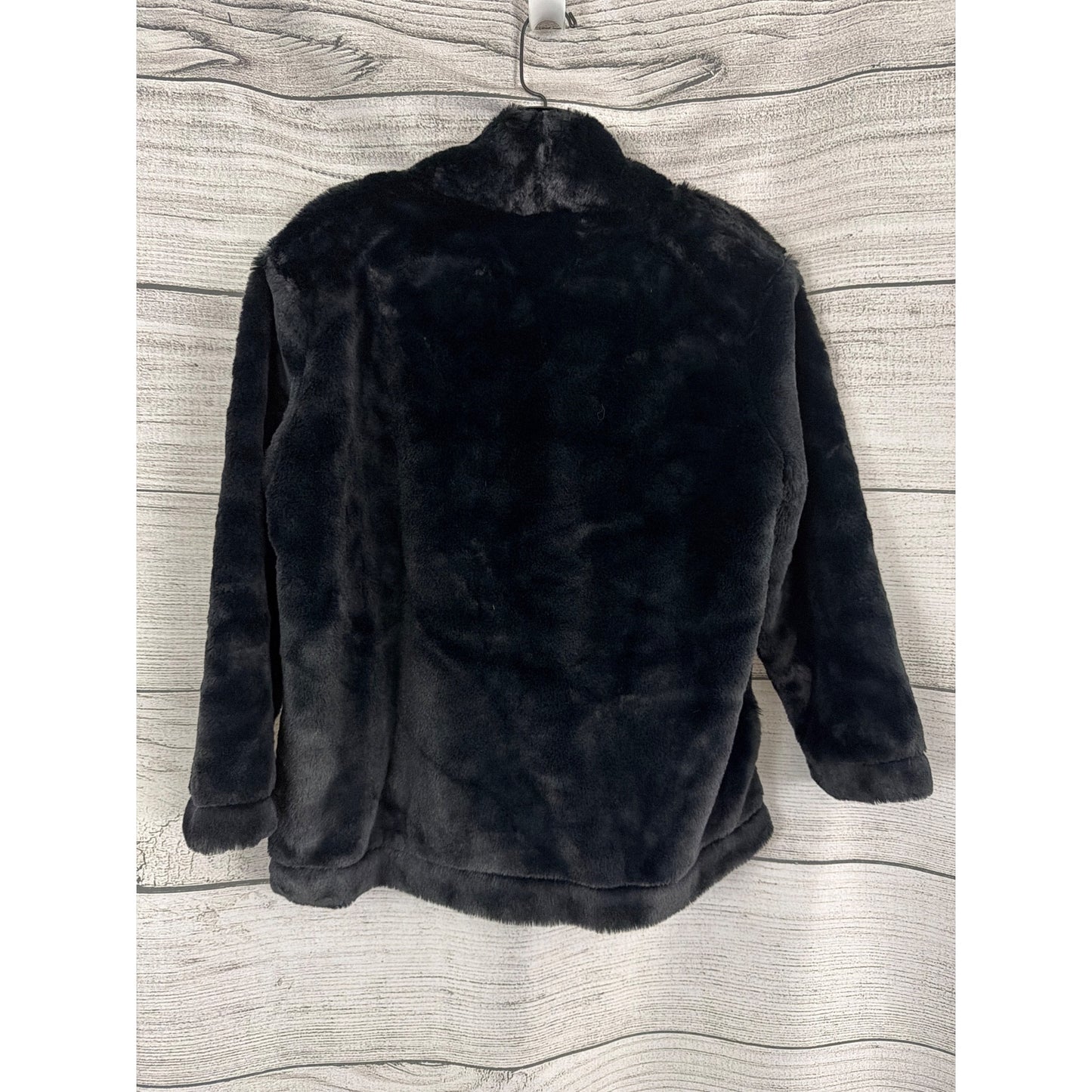 NWT Banana Republic Black Faux Fur Pullover Turtleneck Top Size S