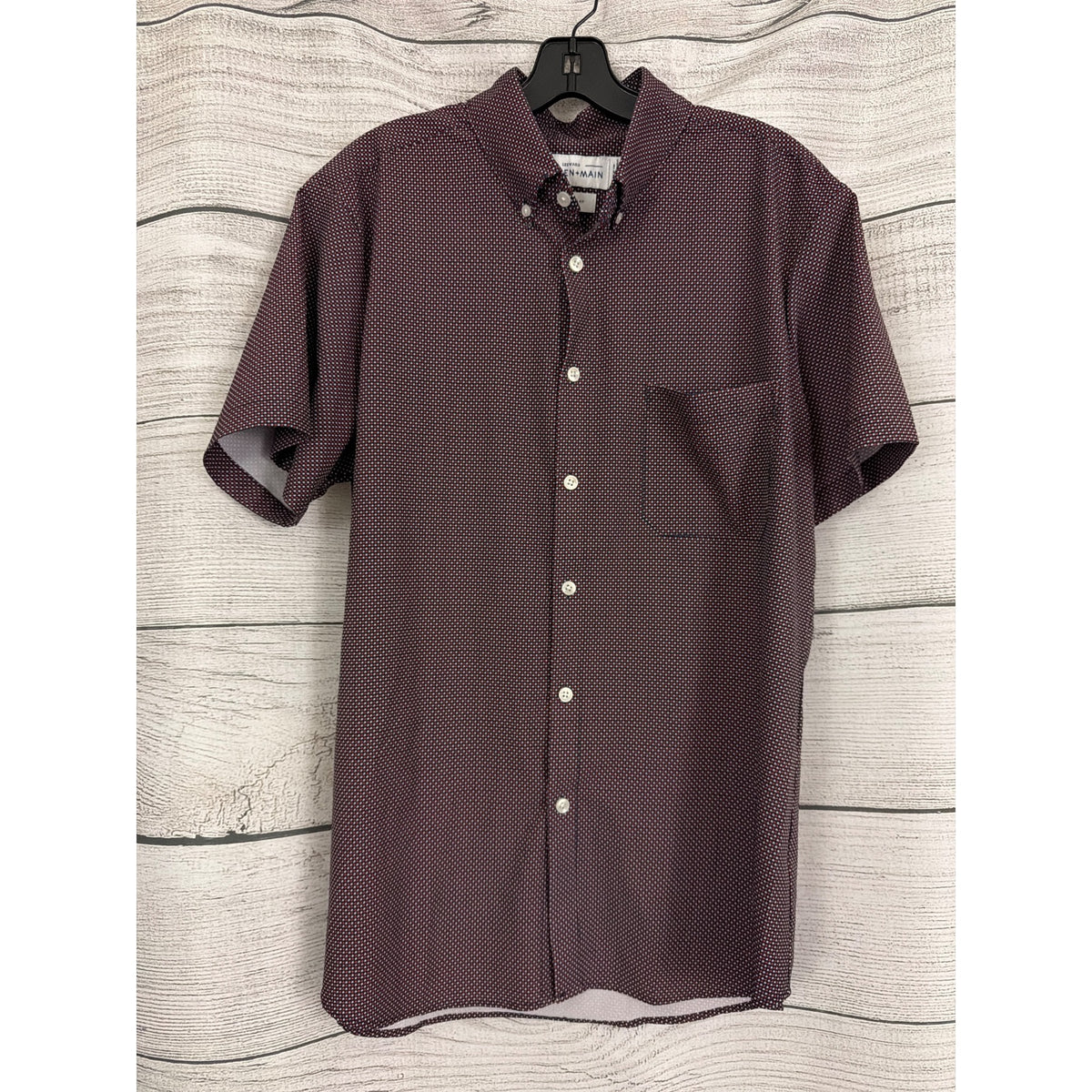 Mens Leeward Mizzen + Main Trim Fit Button-Up Shirt Size L
