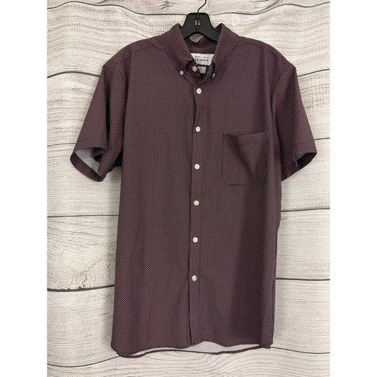 Mens Leeward Mizzen + Main Trim Fit Button-Up Shirt Size L