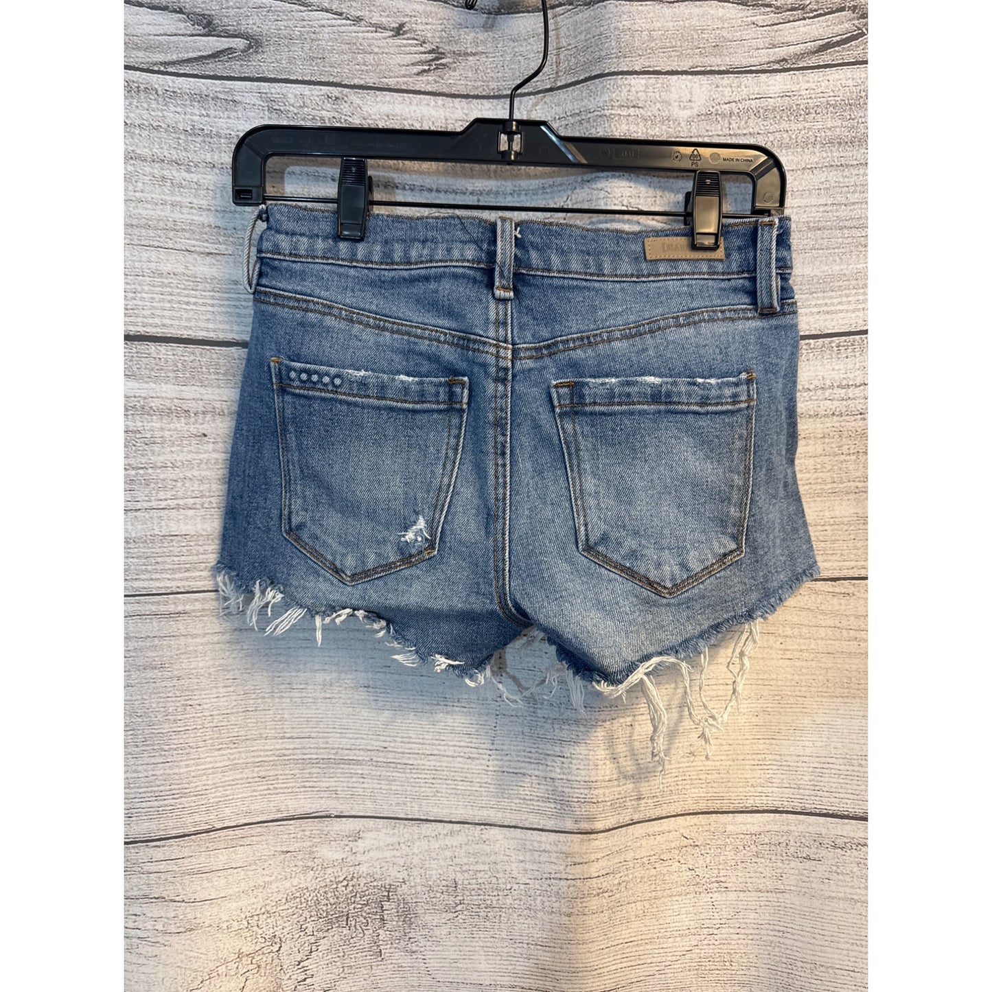 Blank NYC The Astor Distressed Denim Shorts Size 25