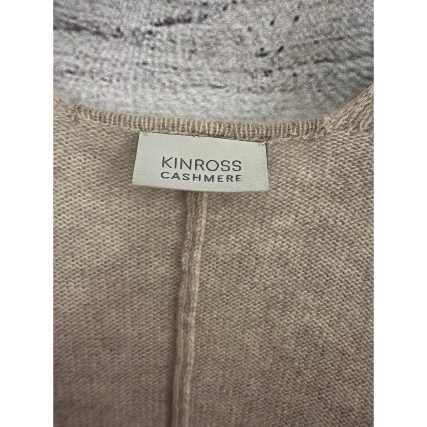 Kinross Ruana Mushroom & Sky Cashmere Cape OS