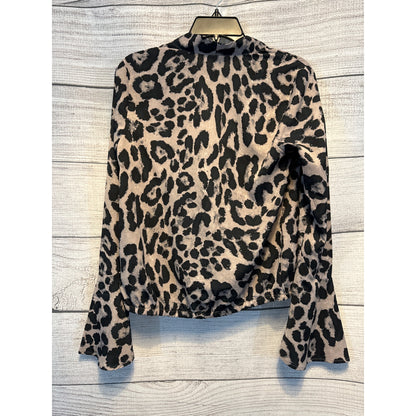 Storia Animal Print Bell Sleeved Blouse Size S