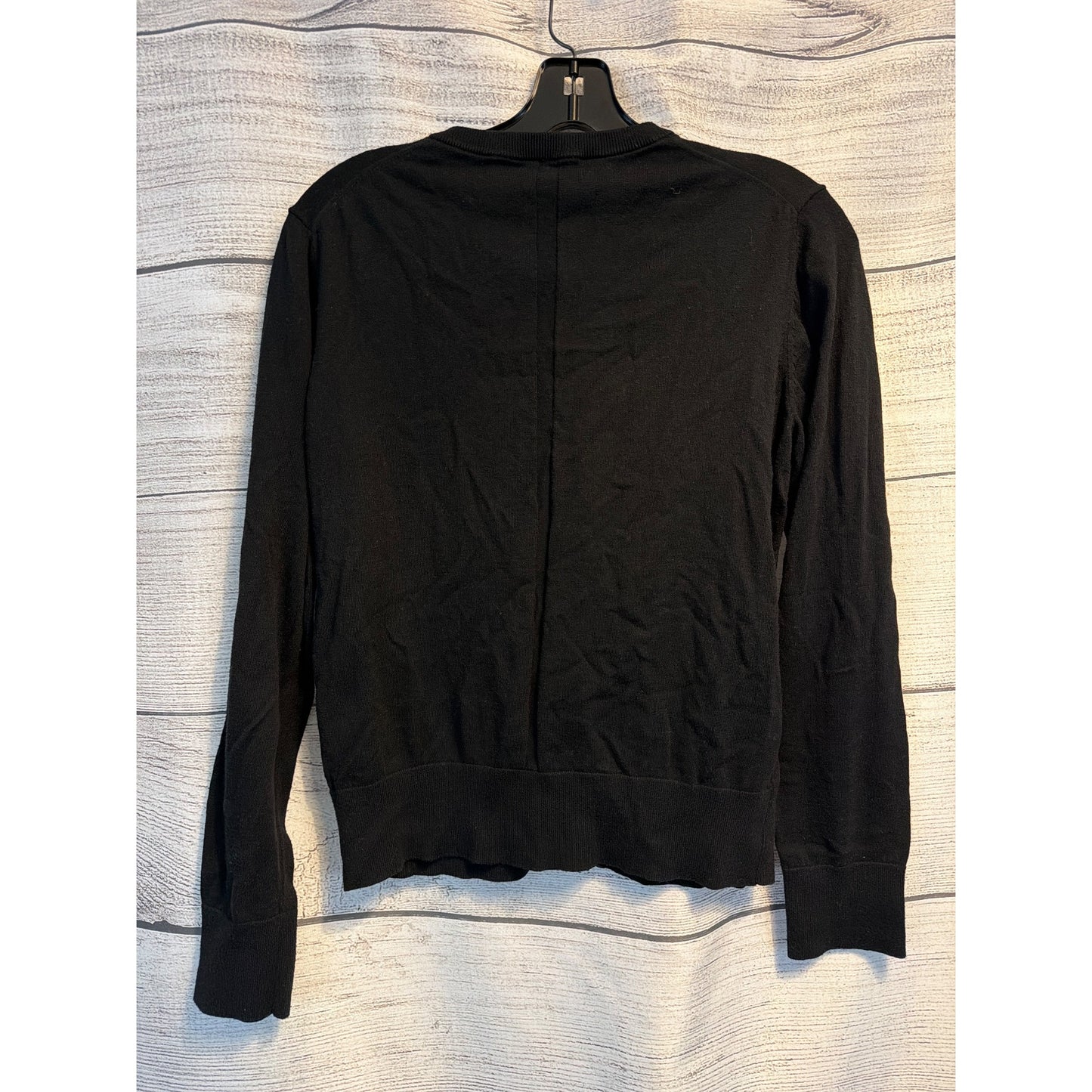 Ann Taylor Black Button-Up Cardigan Sweater Size L