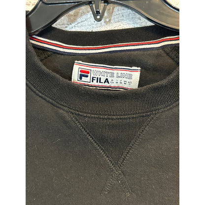 Fila Mens Black Crewneck Sweatshirt Size S