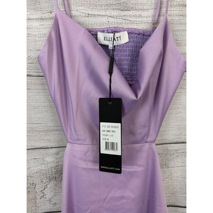 NWT Elliatt Lilac Satin Midi Dress With Open Back Size S