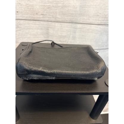 Fendi Vintage Black Leather Small Handbag With Dust Bag Italy